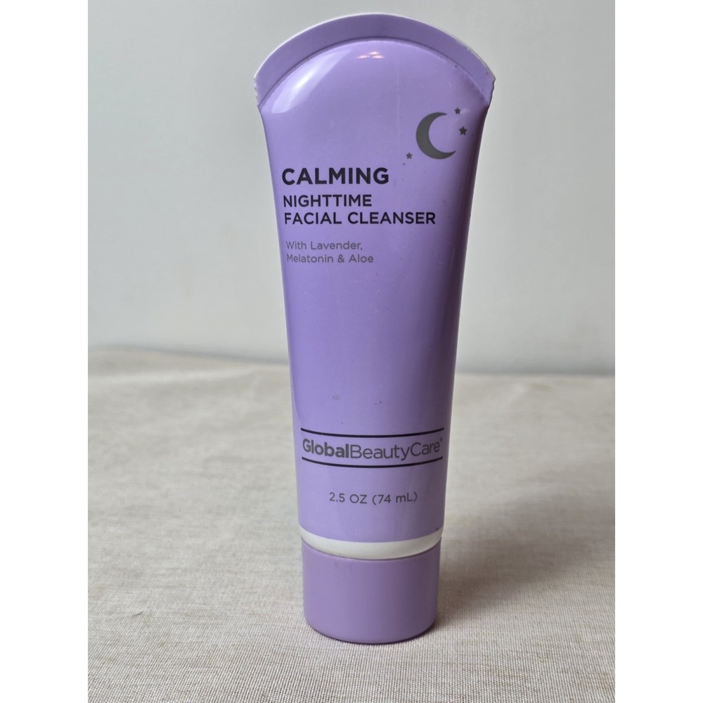 Global Beauty Care Calming‎ Nighttime FACIAL CLEANSER Lavender 2.5 oz/74mL New